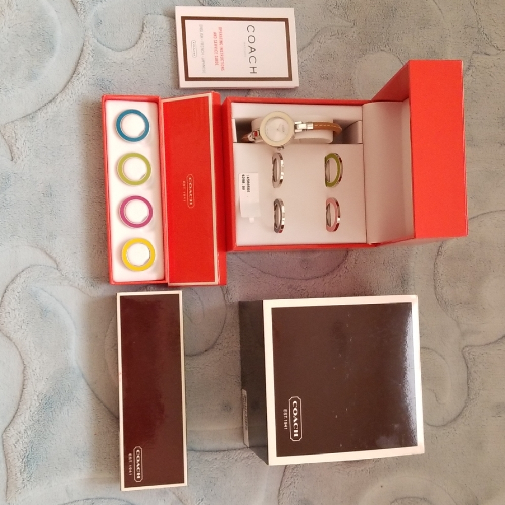 Coach watch, with interchangeable face.